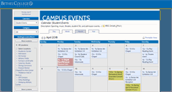 Desktop Screenshot of calendar.bethelcollege.edu